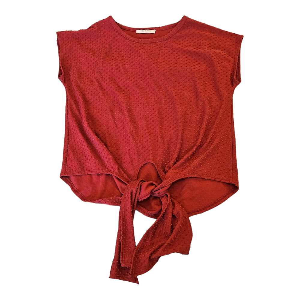 Arrays Small Red Sleeveless Shirt